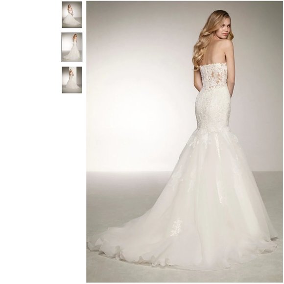 Pronovias Diosa Wedding Dress, Bridal size 10 (about Women's regular size 8) - Picture 7 of 8